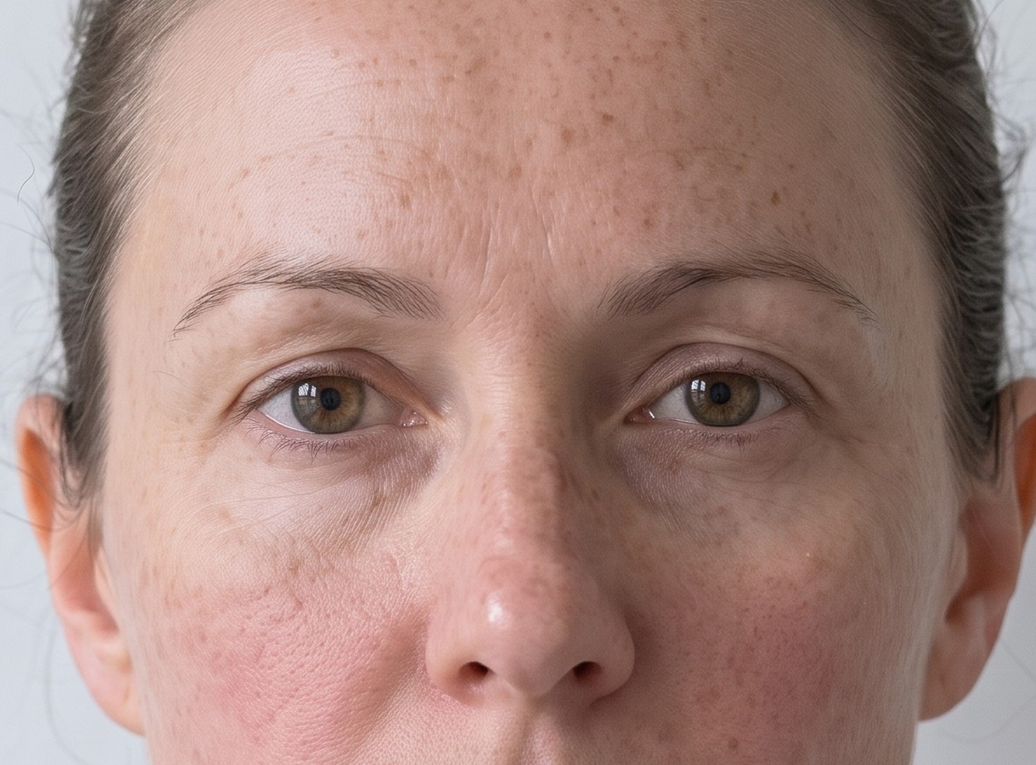 The same woman in the same window and the same flat light, four months and three sessions later.